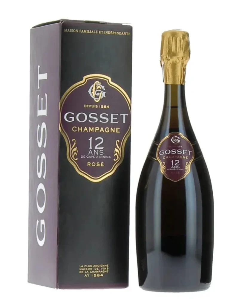 Gosset 12 Ans de Cave A Minima Rosé Champagne Gift Box, 75 cl