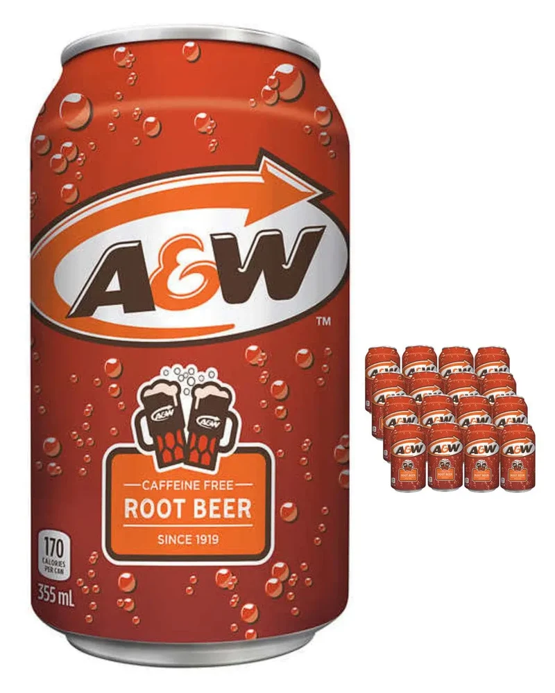A&W Root Beer Soda Multipack, 12 x 355 ml