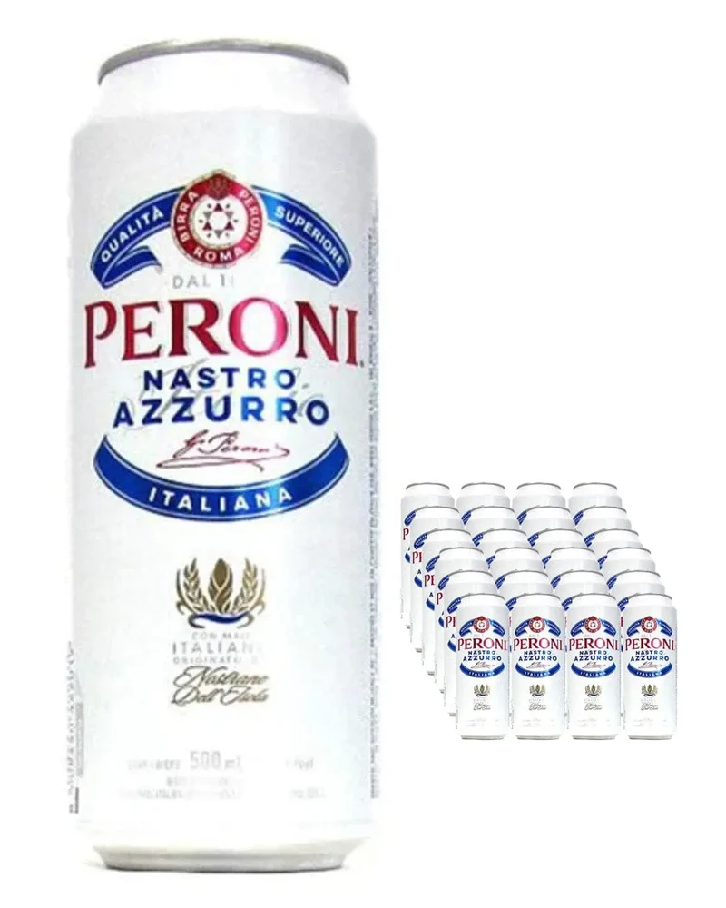 Peroni Nastro Azzurro Premium Lager Cans Multipack, 24 x 440 ml