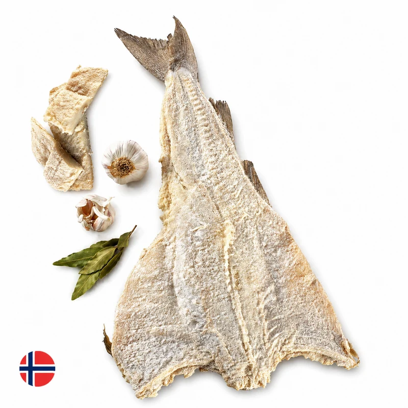 Bacalhau Norwegian Salted Dried Cod 1st Grade approx 1.75kg