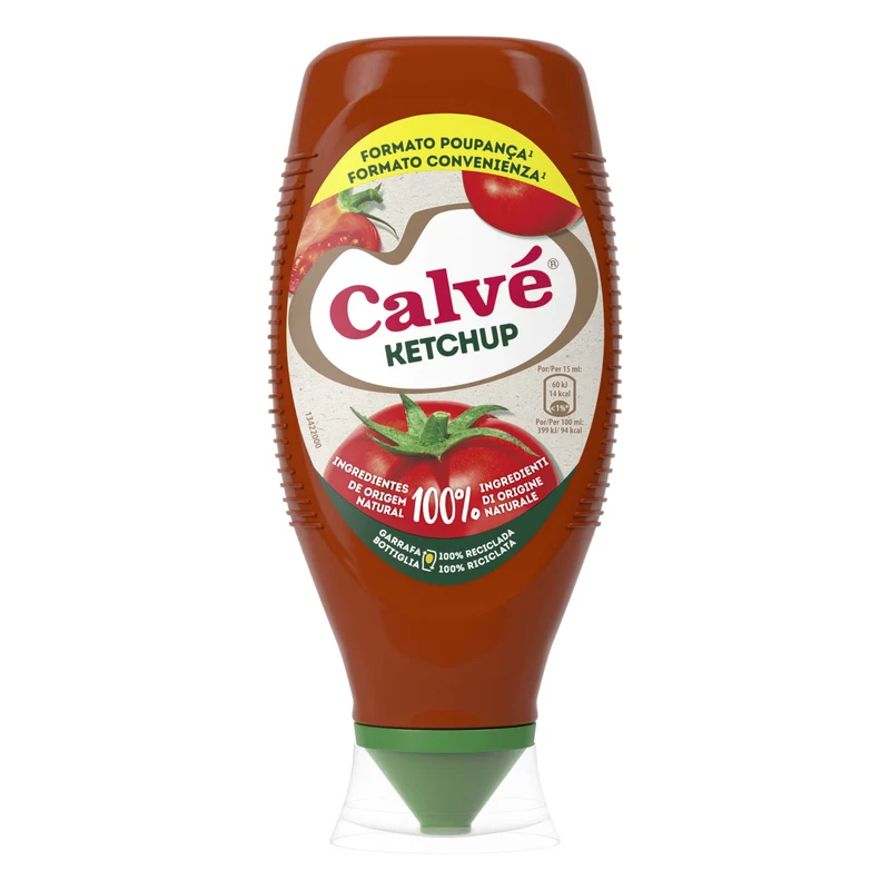 Calvé Pure Ketchup Top Down 825g