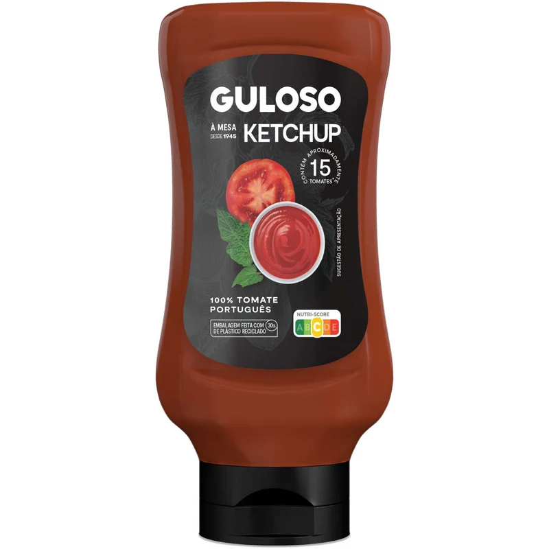 Guloso Tomato Ketchup Top Down 550g