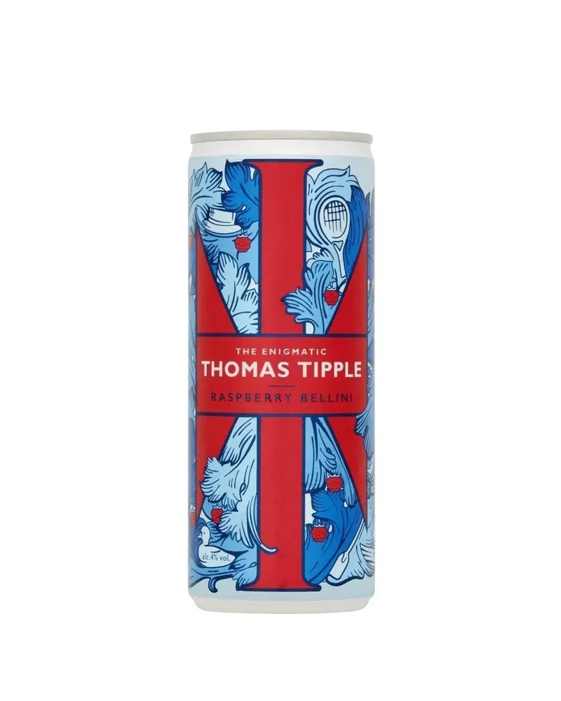 Thomas Tipple Raspberry Bellini Premixed Can, 250 ml