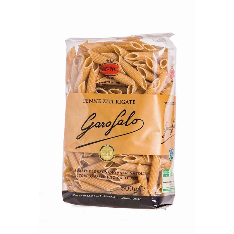 Garofalo Organic Wholewheat Penne Ziti Rigate 500g