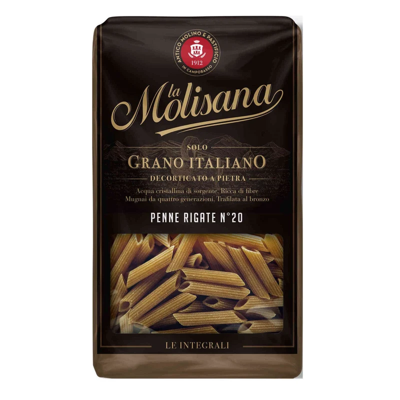 La Molisana Integrale Wholewheat Penne Rigate No.20 500g