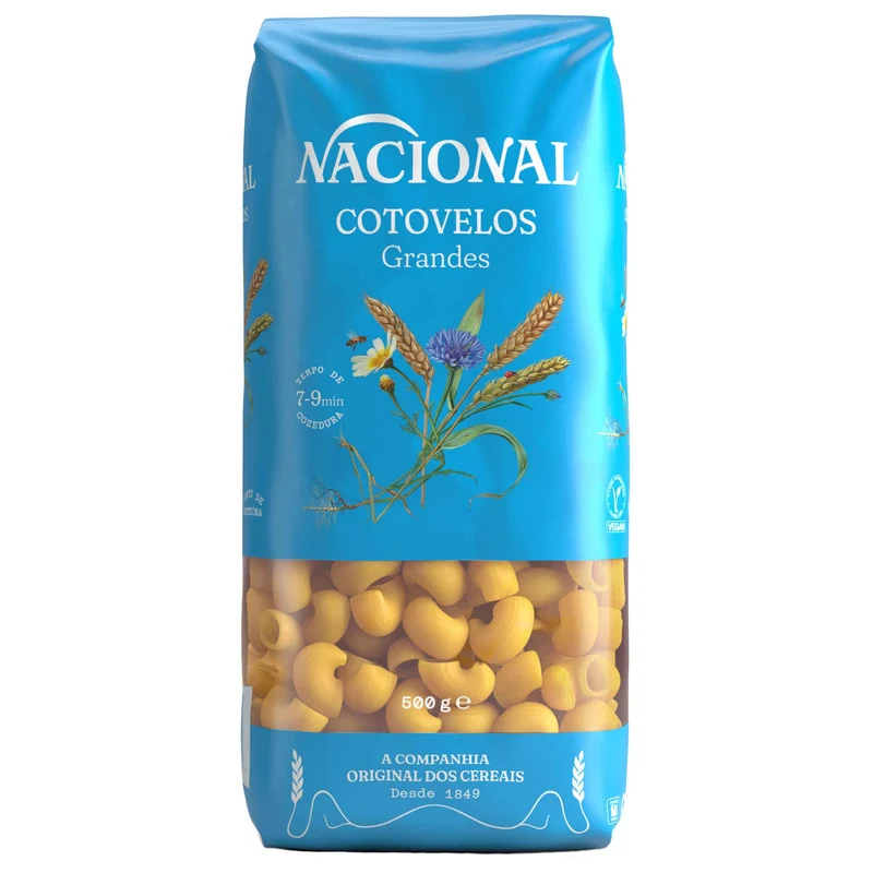 Nacional Cotovelos Grandes Large Elbow Pasta 500g