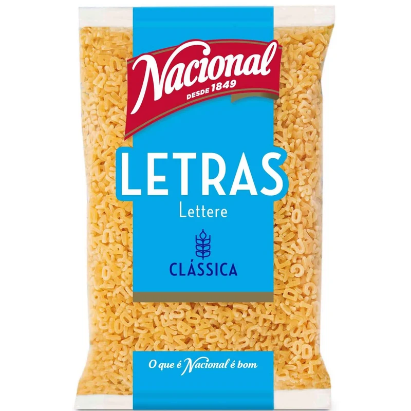 Nacional Letras Alphabet Pasta 250g