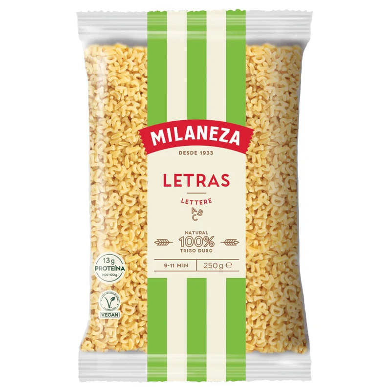 Milaneza Letters Pasta 250g