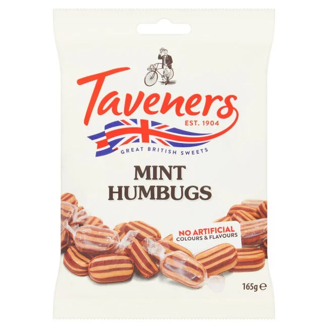 Taveners Mint Humbugs 165g