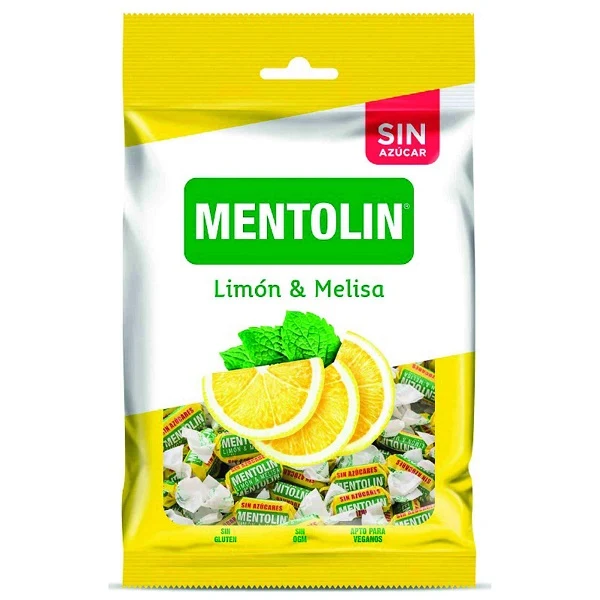 Mentolin Sugar Free Lemon and Melissa Hard Candies 100g