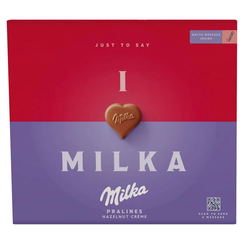 Milka I Love Milka Hazelnut Pralines 110g