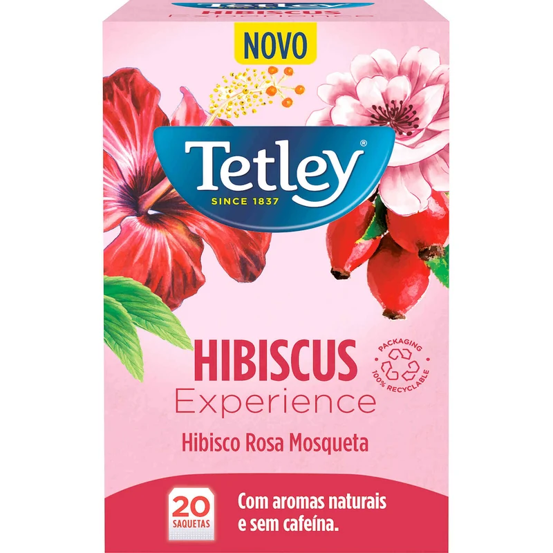 Tetley Hibiscus Infusion with Rose and Rosehip 20 Tea Bags