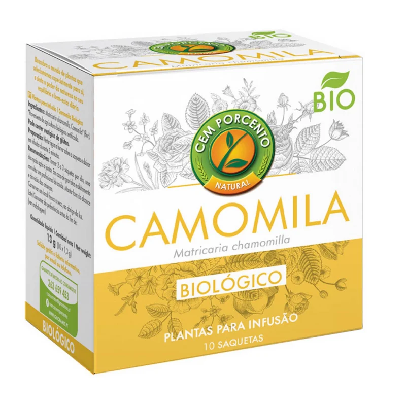 Cem Por Cento Chamomile Infusion 10 Sachets