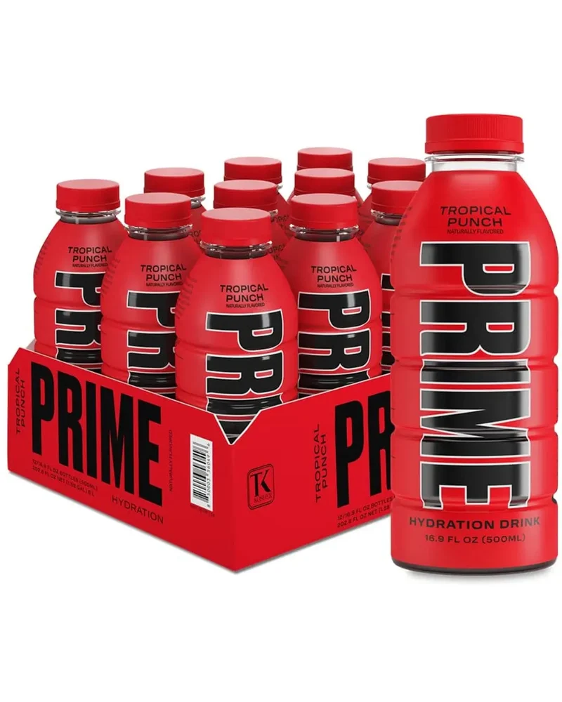 Prime Tropical Punch Hydration Drink Multipack, 12 x 500 ml