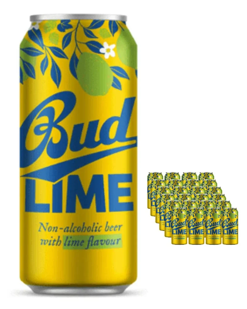 Bud Lime Non-alcoholic Beer Multipack, 24 x 500 ml