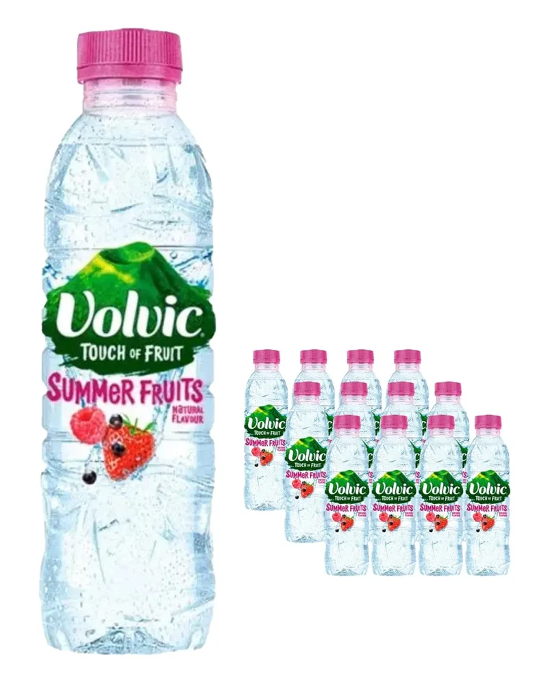 Volvic Touch of Fruit Summer Fruit Flavoured Water Multipack, 12 x 500 ml