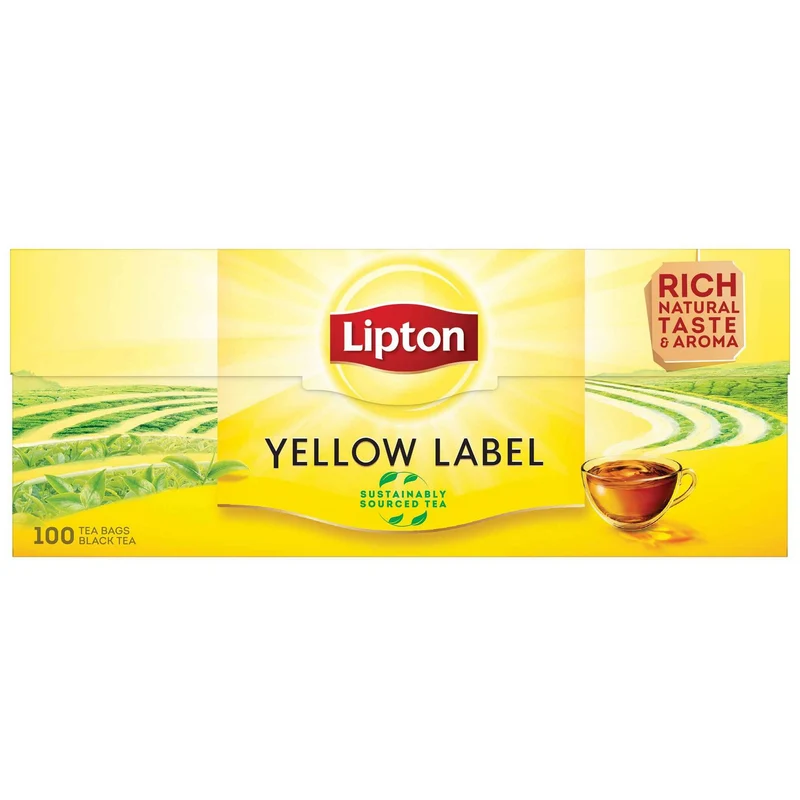 Lipton Yellow Label Black Tea 100 Tea Bags