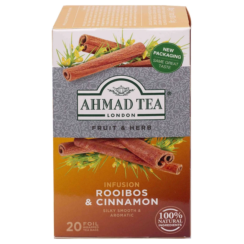 Ahmad Tea Rooibos and Cinnamon 20 Tea Bags