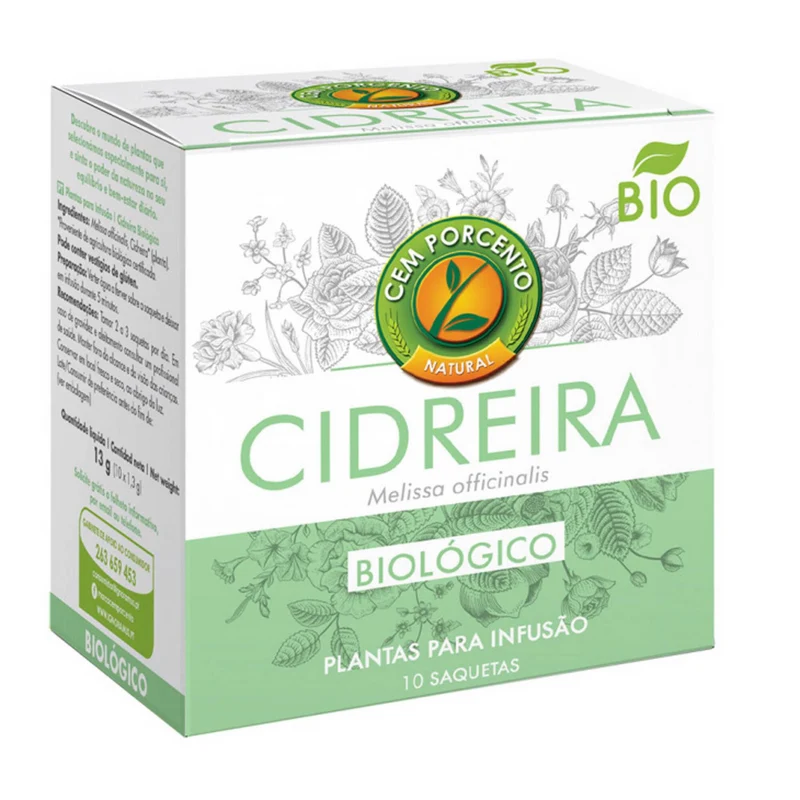 Cem Por Cento Lemon Balm Infusion 10 Sachets