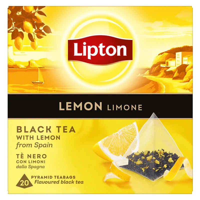 Lipton Lemon Black Tea 20 Pyramid Tea Bags