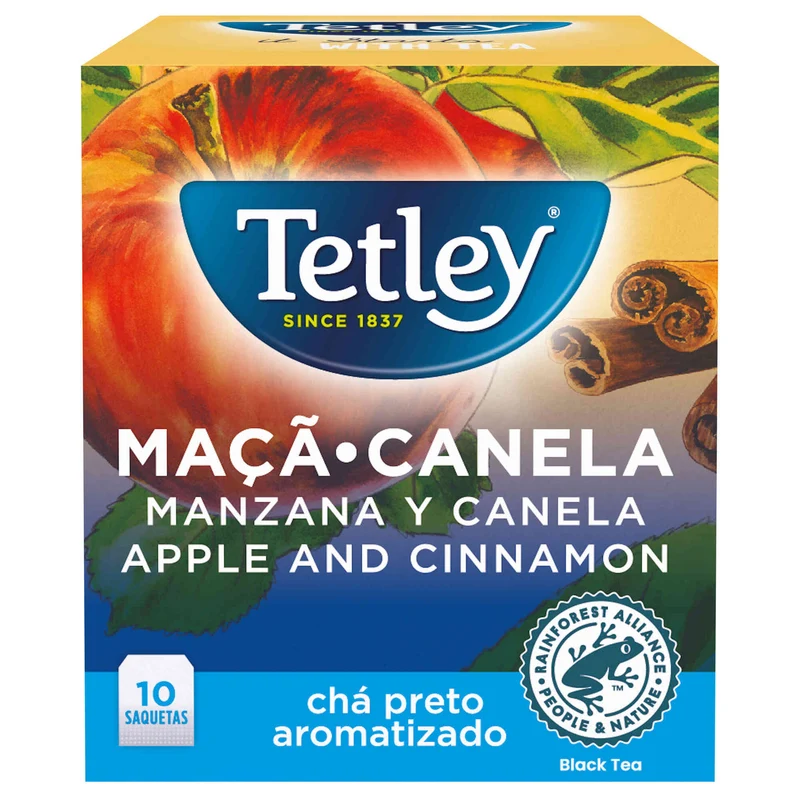 Tetley Apple and Cinnamon Black Tea 10 Tea Bags