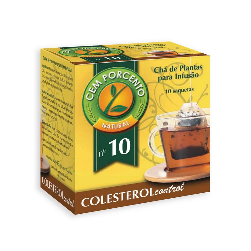 Cem Por Cento Cholesterol Control Infusion No. 10 10 Sachets