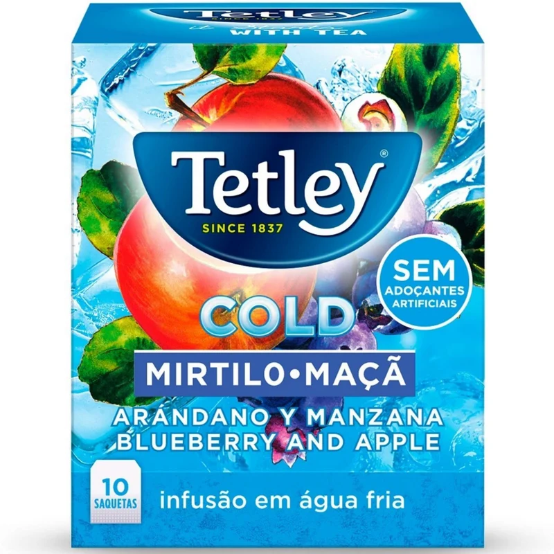 Tetley Cold Blueberry and Apple Cold Infusion 10 Tea Bags