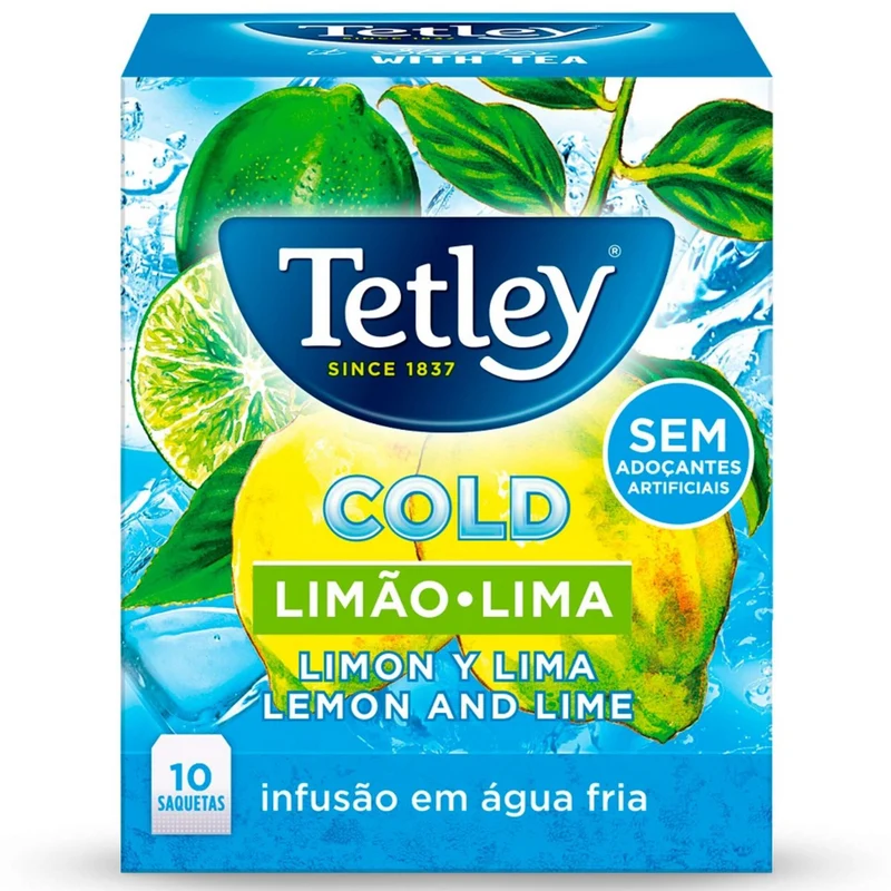 Tetley Cold Lemon and Lime Cold Infusion 10 Tea Bags
