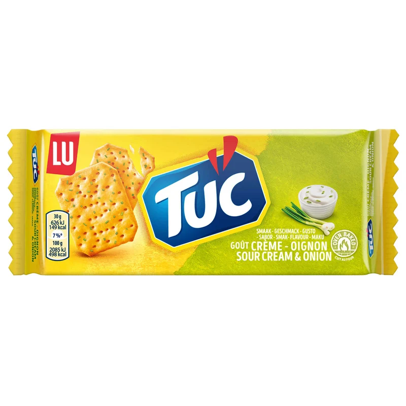 TUC Sour Cream and Onion Crackers 100g