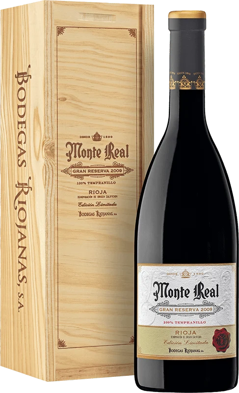 Monte Real Gran Reserva 2009 in Wooden Box