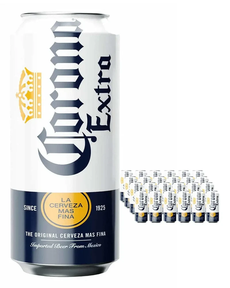 Corona Extra Lager Beer Can Multipack, 24 x 440 ml