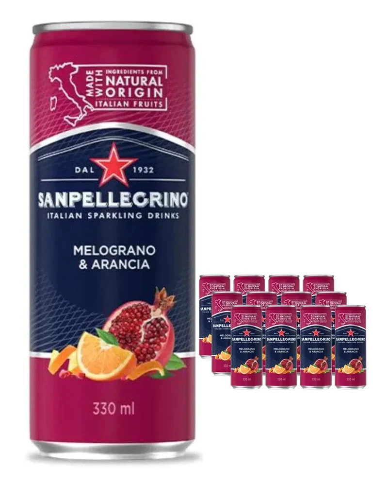 San Pellegrino Melograno & Arancia Multipack, 12 x 330 ml
