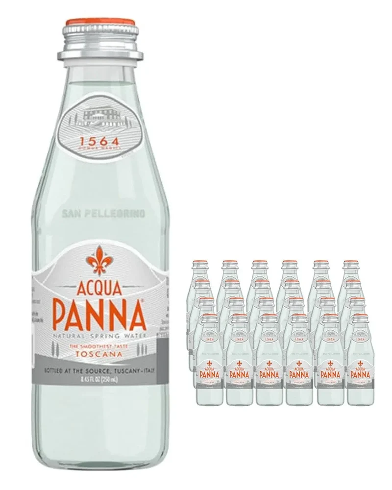 Acqua Panna Still Mineral Water Glass Bottle Multipack, 24 x 250 ml