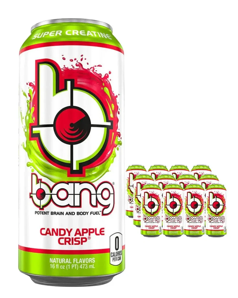 Bang Candy Apple Crisp Energy Drink Multipack, 12 x 500 ml