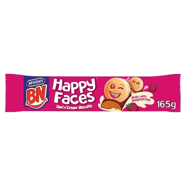 McVitie's Happy Faces Jam and Cream 165g