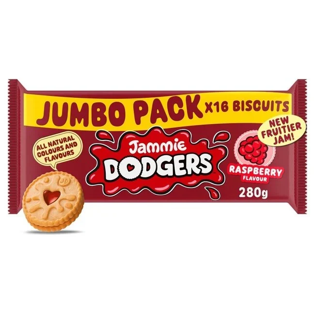 Jammie Dodgers Raspberry Flavour Biscuits 280g