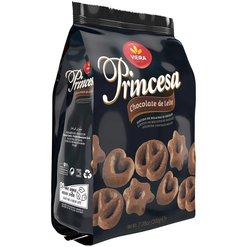 Vieira Princesa Chocolate Biscuit Assortment 200g