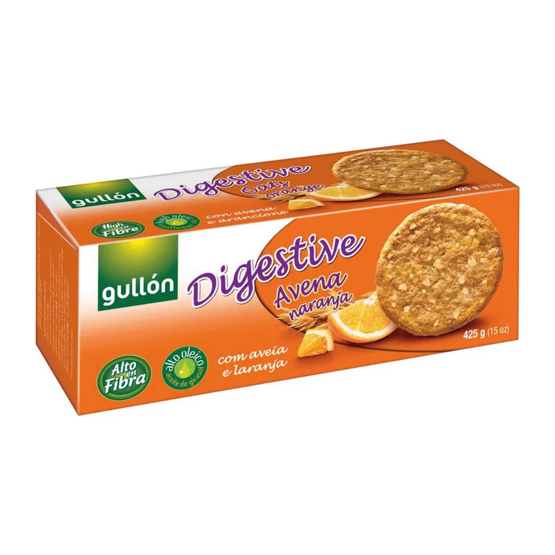 Gullón Digestive Oats and Orange Biscuits 425g