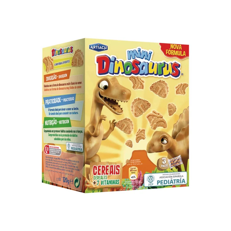 Artiach Mini Dinosaurus Cereal Biscuits 120g