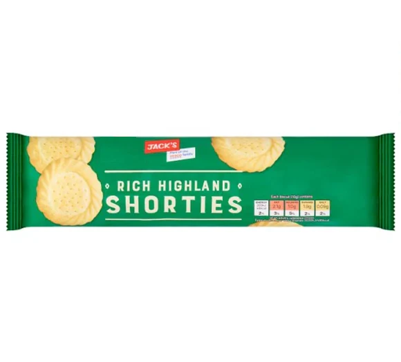 Jacks Shorties Biscuits 200g