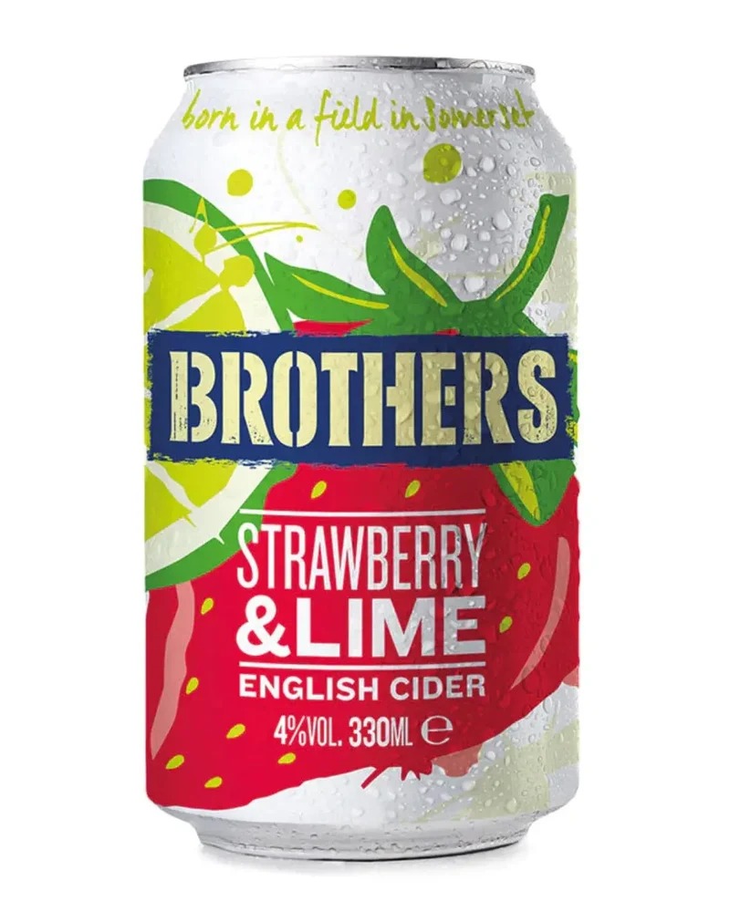 Brothers Strawberry & Lime Cider Multipack, 10 x 330 ml