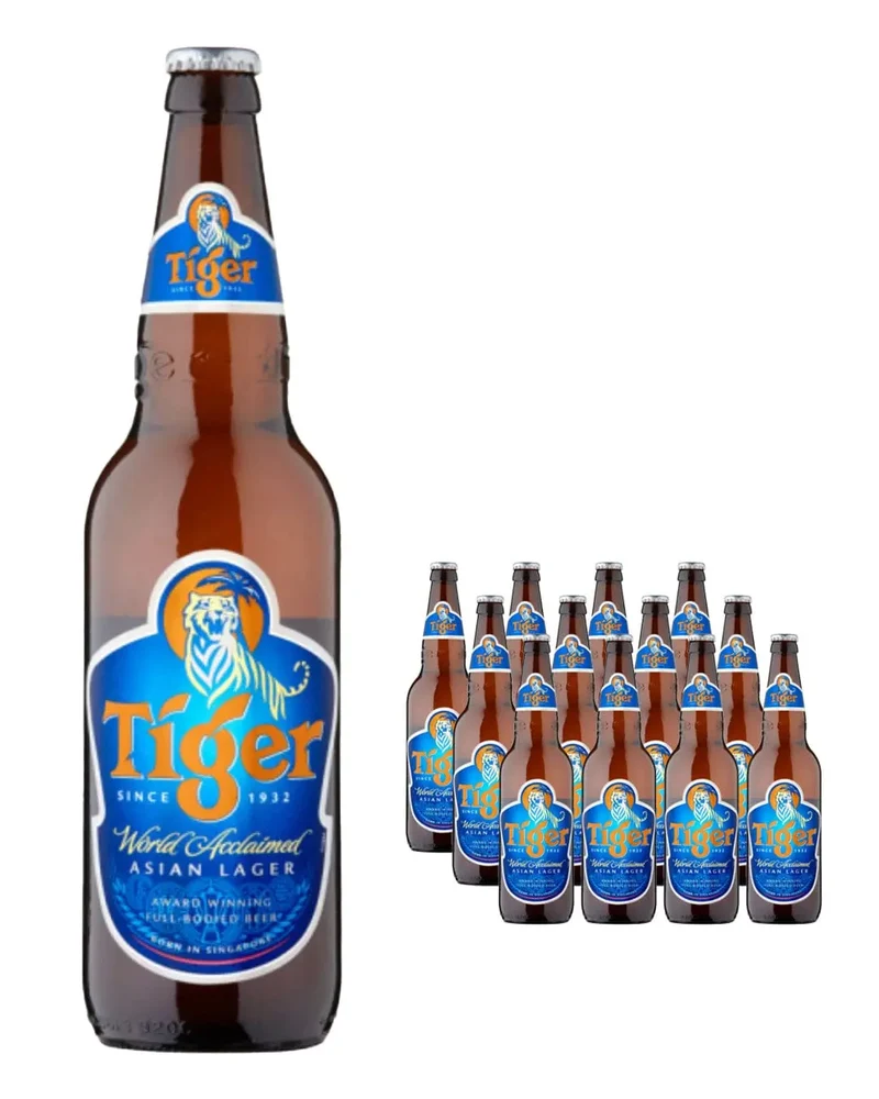 Tiger Premium Lager Beer Multipack, 12 x 640 ml