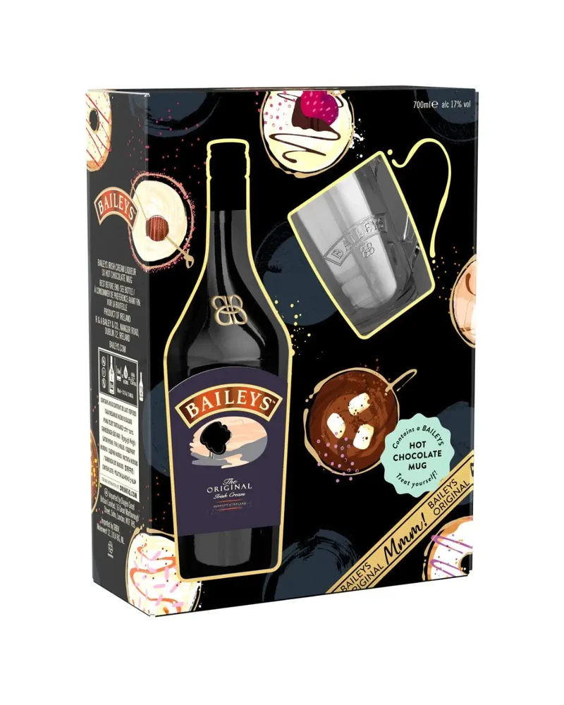 Baileys Original Irish Cream Liqueur Gift Pack, 70 cl