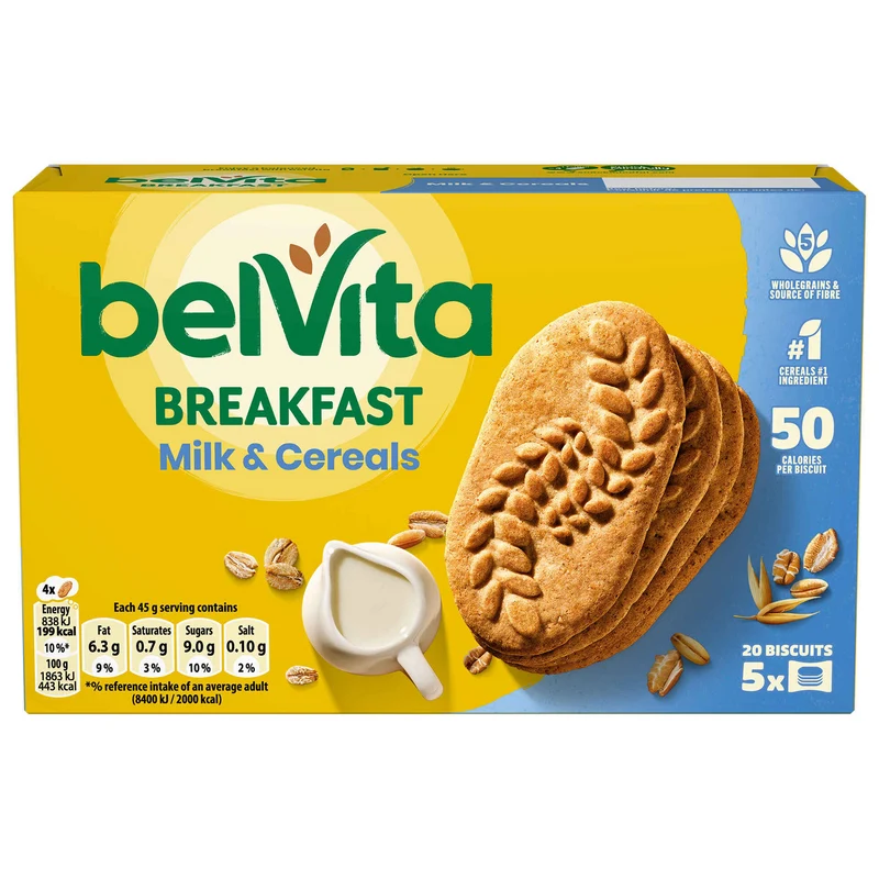 belVita Milk and Cereals Breakfast Biscuits 225g