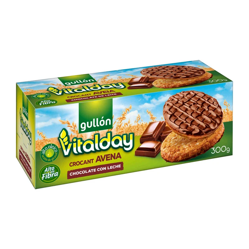 Gullón Vitalday Crunchy Oatmeal and Chocolate Cookies 300g