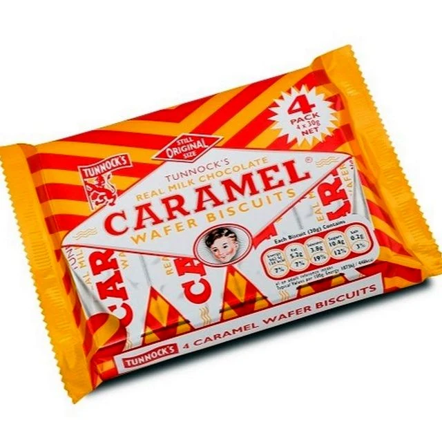 Tunnock's Milk Chocolate Caramel Wafers 120g
