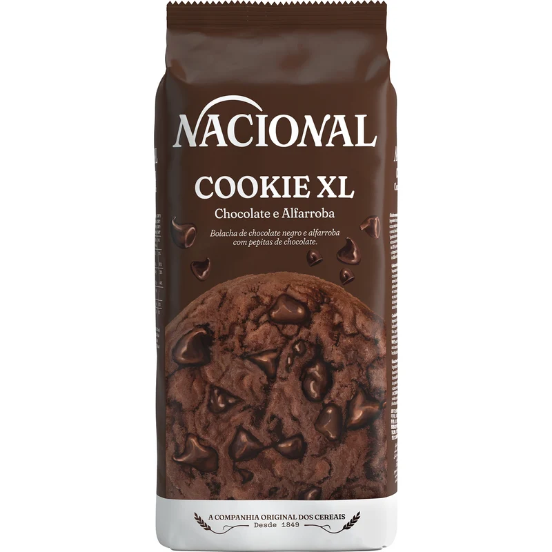 Nacional Cookie XL Carob and Chocolate 180g