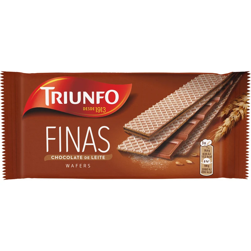 Triunfo Thin Wafers with Chocolate Filling 200g