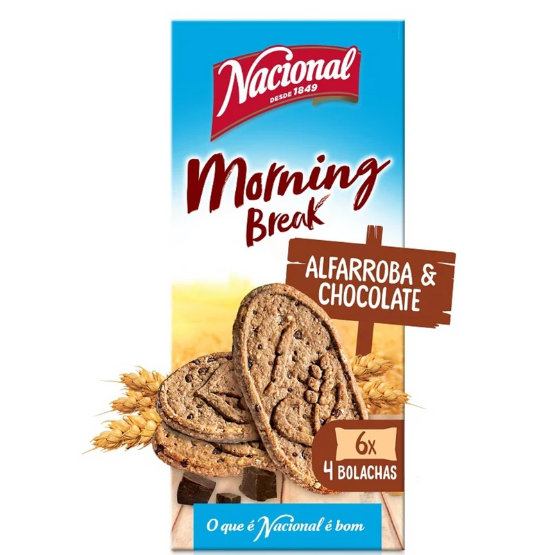 Nacional Morning Break Wholegrain Oat Carob and Chocolate 300g