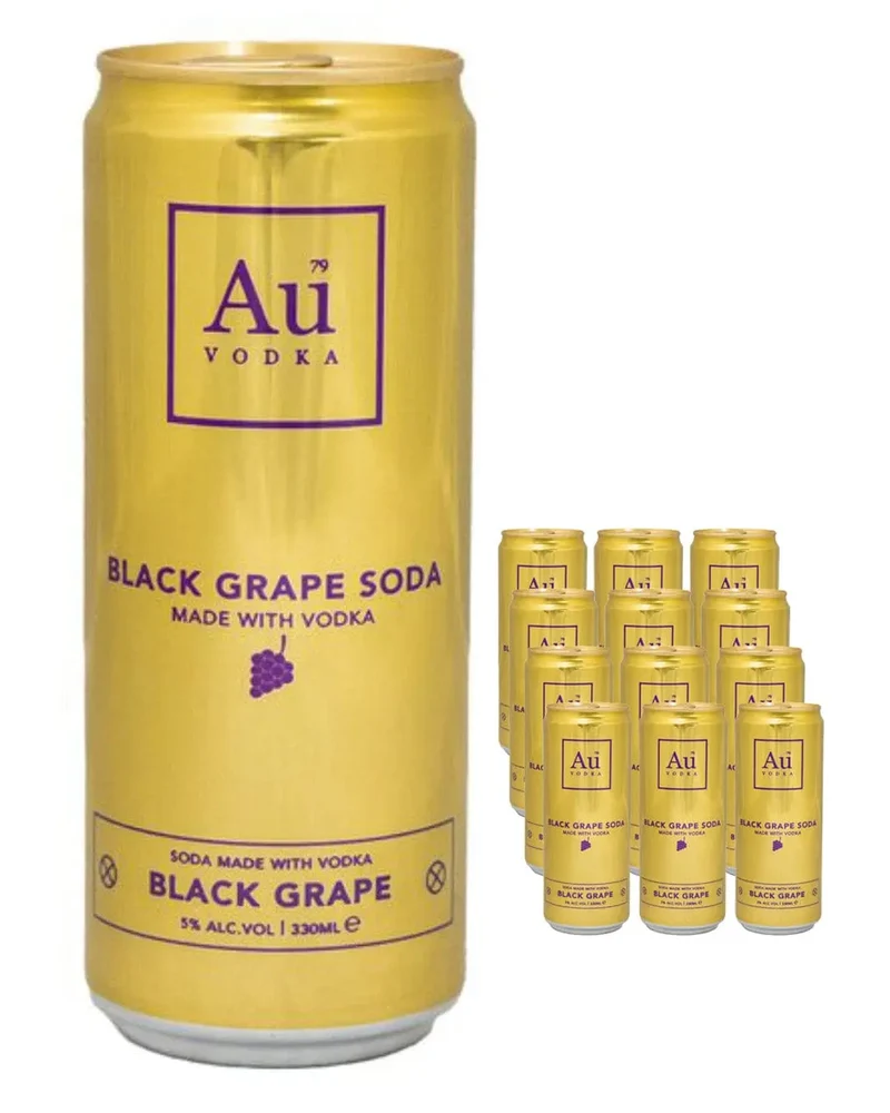 Au Vodka Black Grape Premixed Cans Multipack, 12 x 330 ml